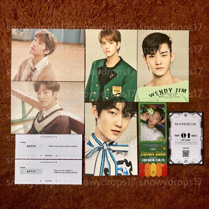 THE BOYZ THE FIRST; THE START; MAVERICK; Thriling Thrill Ride; Reveal; Postcard; Scratch; QR Card