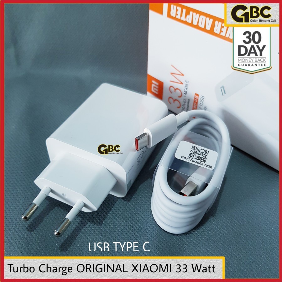 ORIGINAL Charger Xiaomi Redmi Note 10 Pro Ori 100% TURBO CHARGE 33 Watt