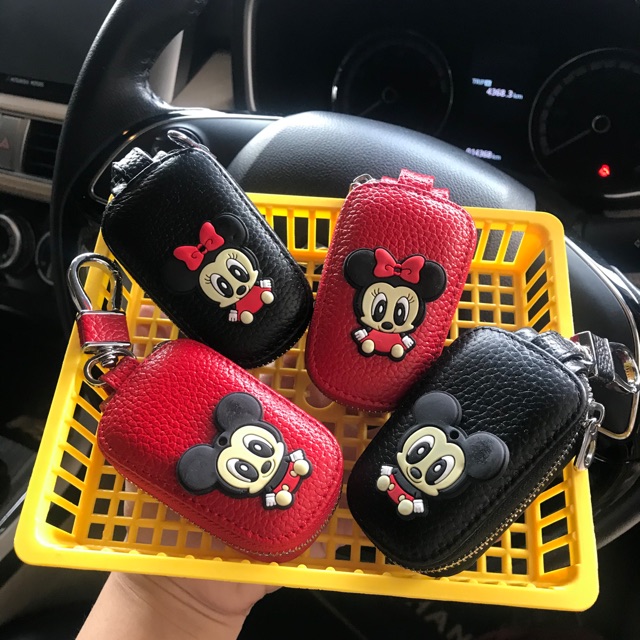 Dompet Gantungan Kunci STNK Mobil Motor Mickey Minnie