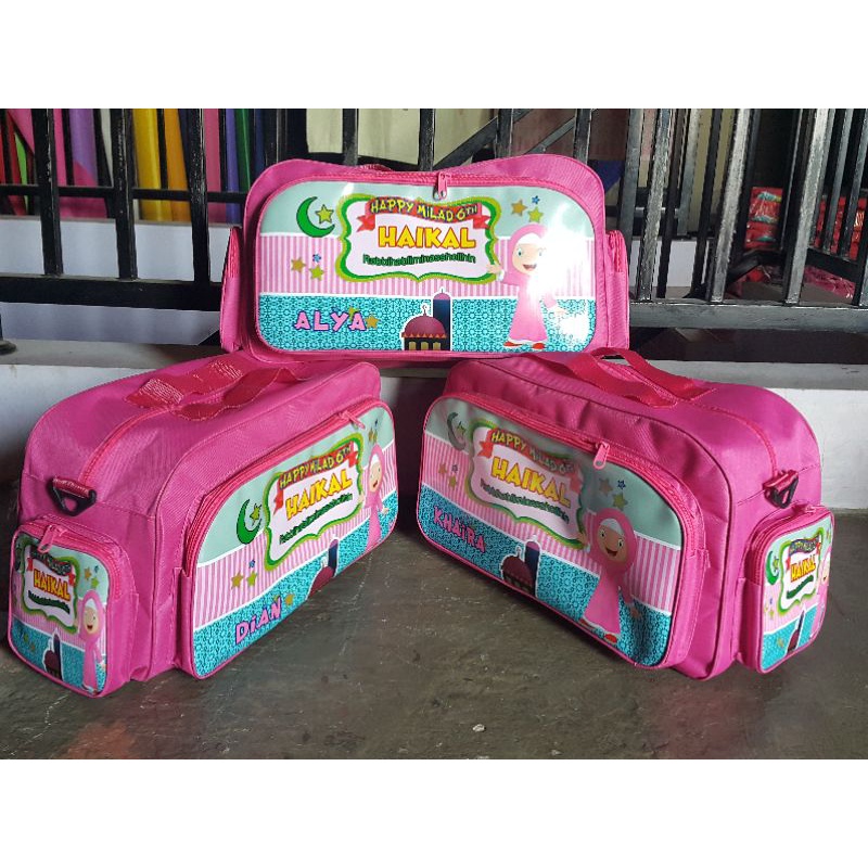 Tas travel bag jumbo castem gmbar printing.free desain gambar