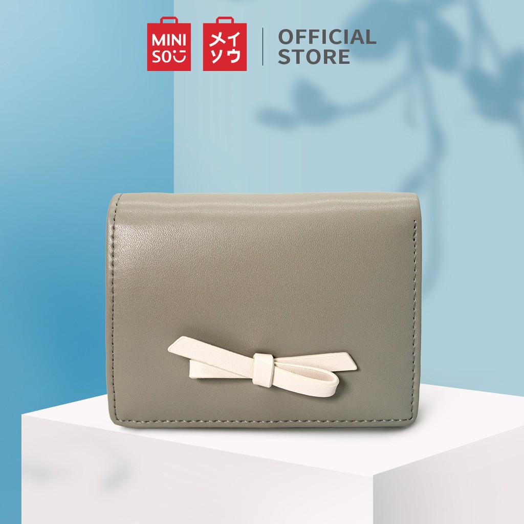  MINISO  Dompet  Wanita Two fold Pendek Kecil Lipat 