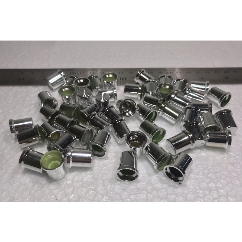 Knop Potensio Silver Chrome Diameter 13mm