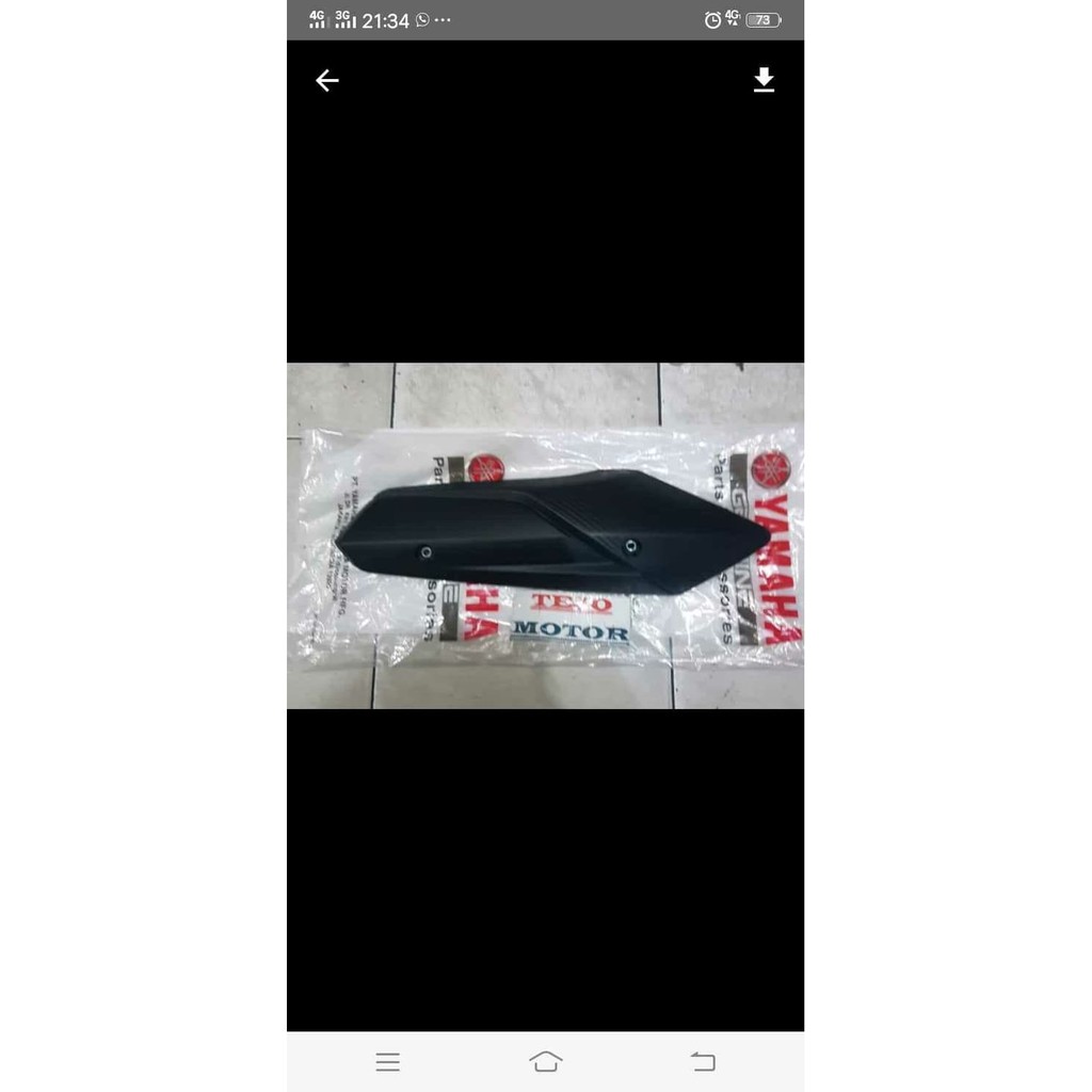 cover tutup knalpot mio m3 mio z original ygp        yamaha