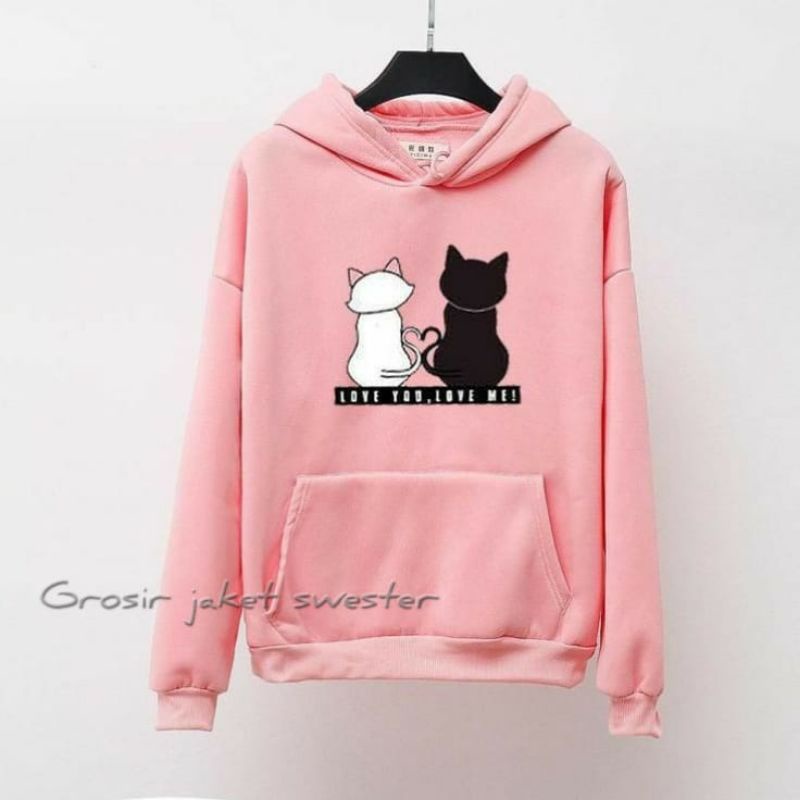 JAKET HOODIE / SWEATER HOODIE ( LOVE YOU,LOVE ME)