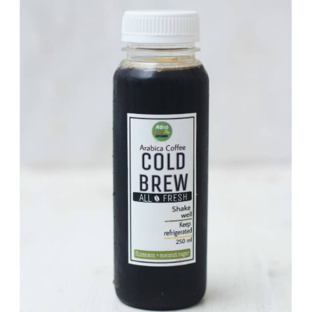 

Cold Brew Coffee - black with coconut sugar