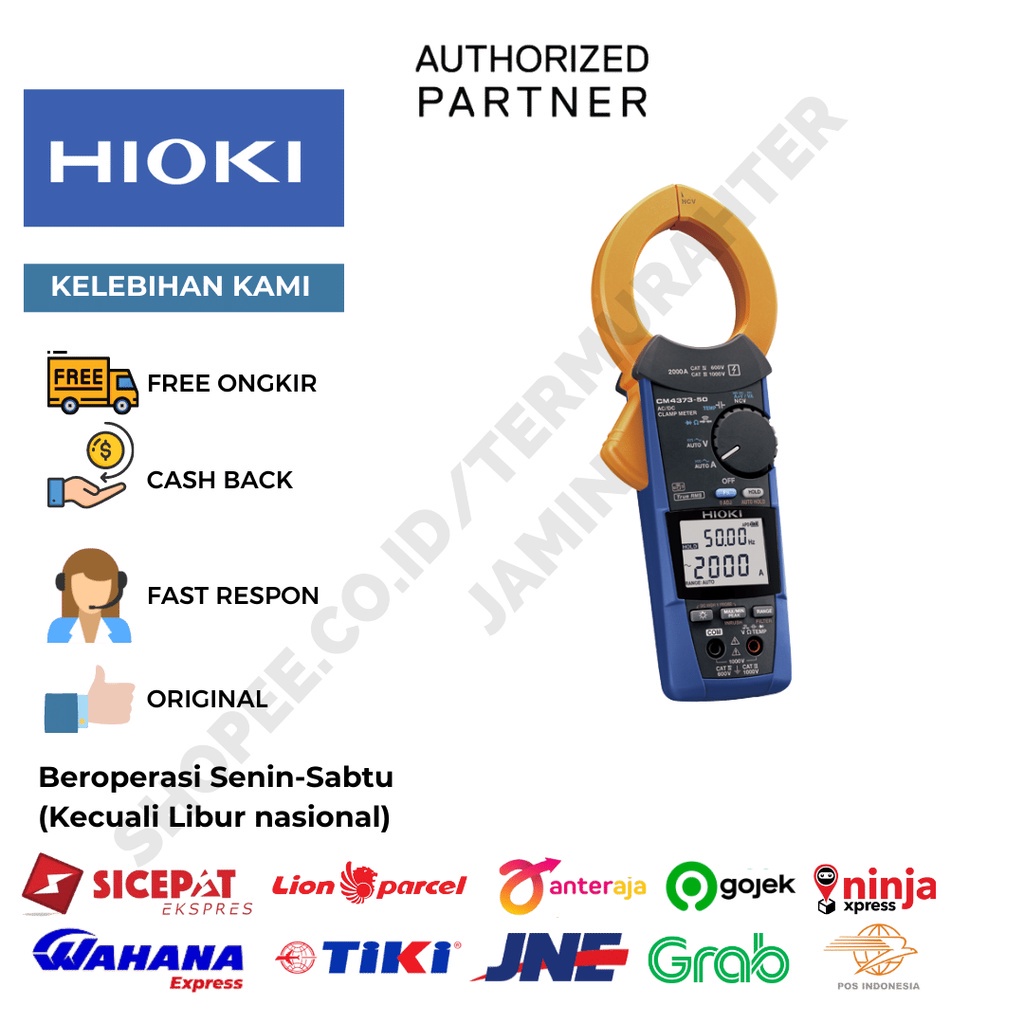 Jual AC DC CLAMP METER / TANG AMPERE HIOKI CM4374 WITH BLUETOOTH