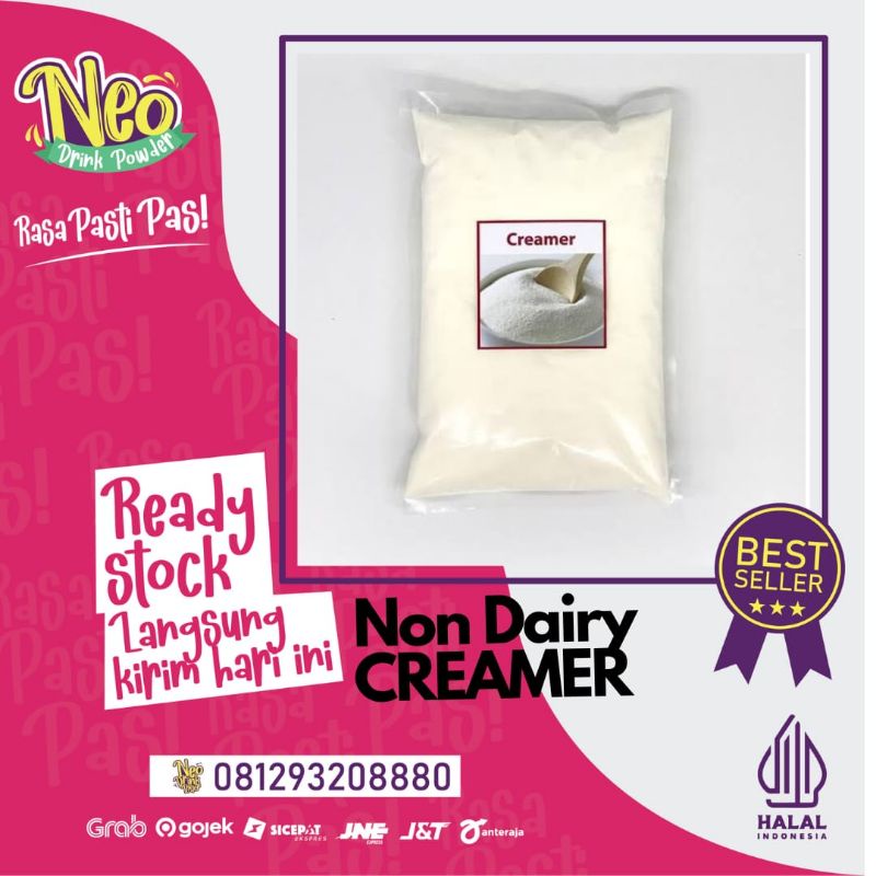 

Bubuk Minuman Rasa Creamer Non Diary 1 Kg/Creamer Non Diary Powder/Bubuk Non Diary/Serbuk Non Diary 1 Kg