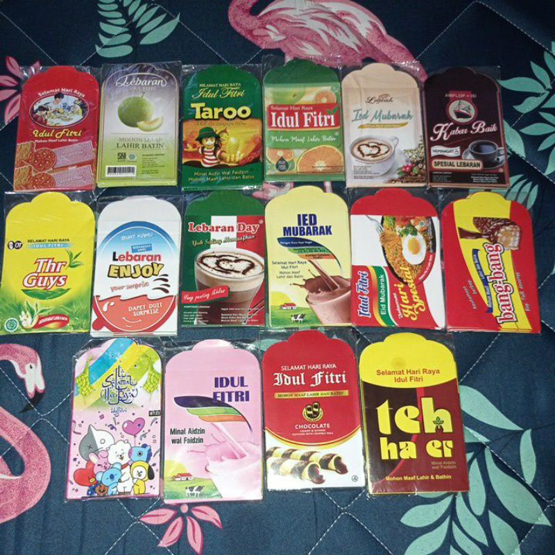 

(READY) Amplop THR kekinian / amplop THR BTS / amplop snack hits / amplop lebaran 2023 1 pak isi 10 amplop