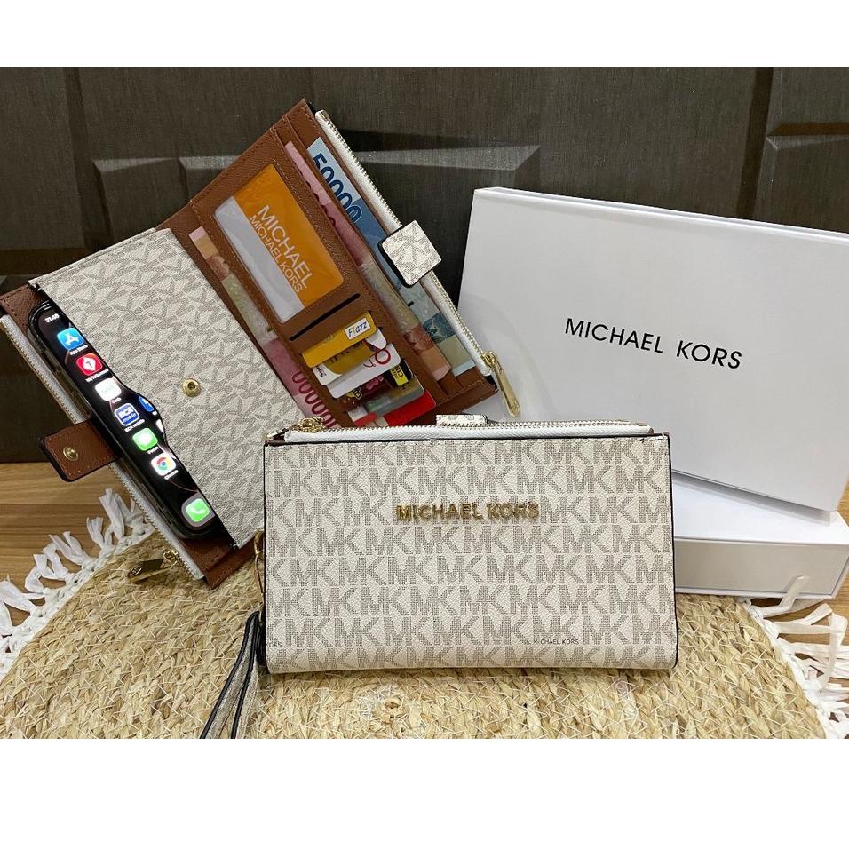 Dompet MK ( Kualitas Super ) ada box import premium dompet wanita panjang 212 1038 {JMR.19Ma22r}