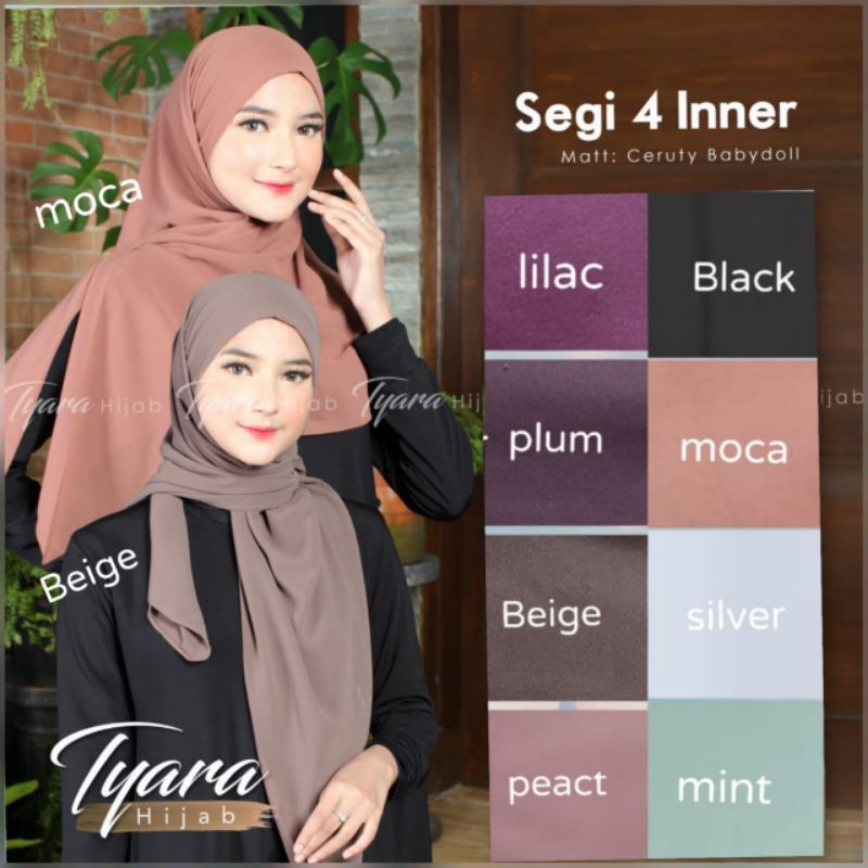 Jilbab Instan Segi4 Inner Ori Tyara Hijab