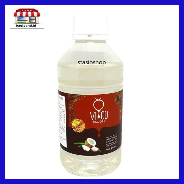 

R6Rey7- Vico Bagoes Virgin Coconut Oil, Minyak Kelapa (Vco) 1 Liter T8Rjur-