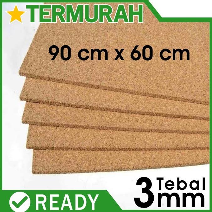 

Cork Board 3mm Pin sheets Sheet gabus lembaran patah polos mading
