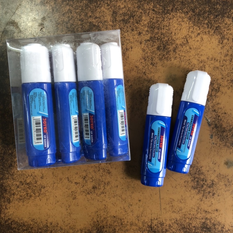 

TIPEX CAIR / CORRECTION FLUID / PENGHAPUS PULPEN CAIR JOYKO CS-F209A UJUNG BESI