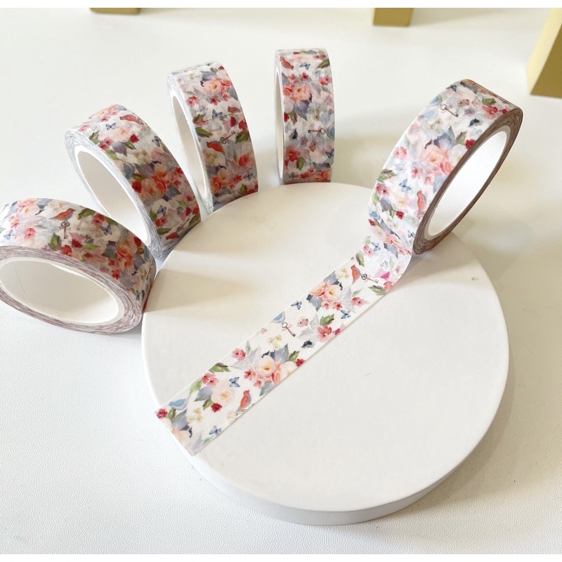

Washimosho Masking Washi Tape Flower Vintage Design (Limited Edition)