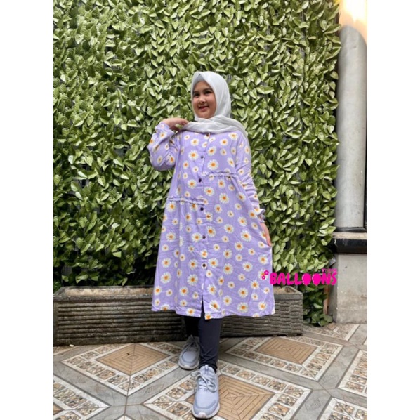 Tunik Anak Remaja Katun Rayon Anak Perempuan Usia 8-15 Tahun