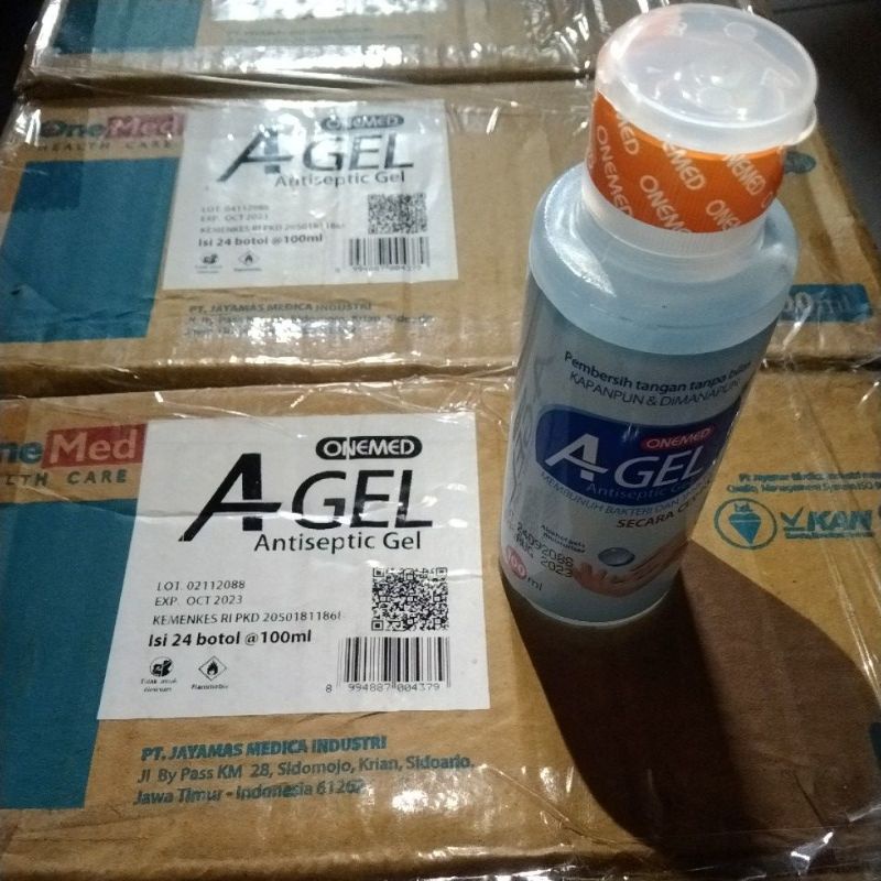 KDM_24 ONEMED A GEL AGEL ANTISEPTC GEL HAND SANITIZER GEL 70% ALCOHOL 100ML