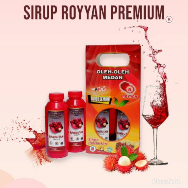 

PAKET EXCLUSIVE 1000 ML SIRUP ROYYAN PREMIUM RASA RAMBUTAN BINJAI