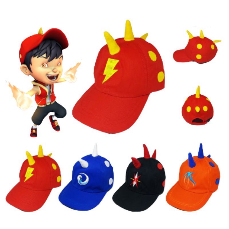 topi boboiboy / topi anak boboiboy / topi anak / topi boboy element