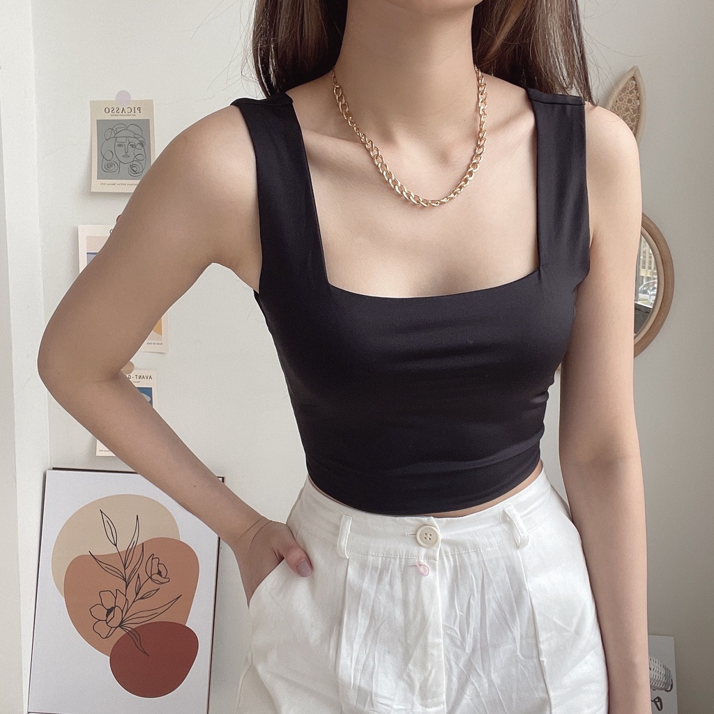 Jesie Square Tanktop / Tanktop Wanita / Square Tanktop / Tank top Wanita-4