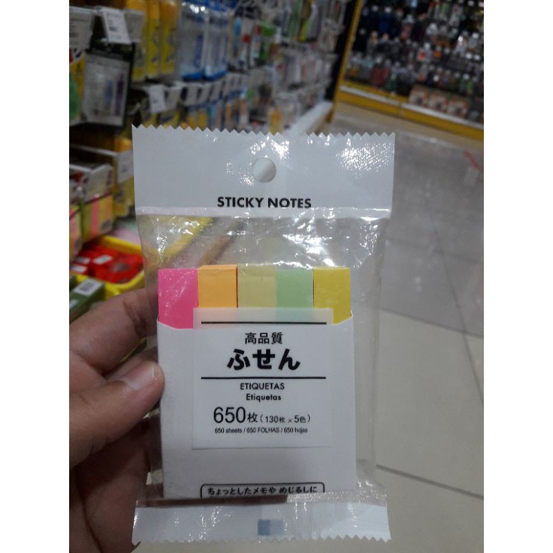 

(650 lembar) post it polos warna warni - tempelan catatan