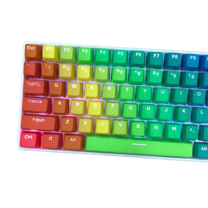 ALCHA KEYCAPS GRADIENT FULL COLOR PBT DOUBLE SHOT MECHANICAL KEYBOARD