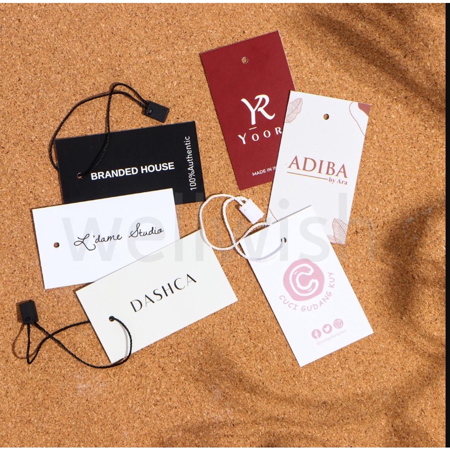 

Grastis TALIii + hangtag label baju/hangtag/ tali hangtag/label kertas