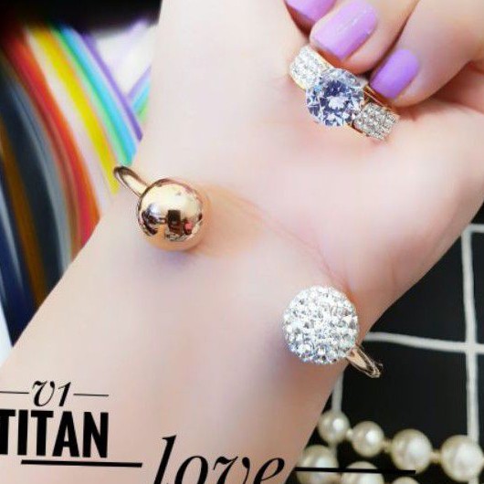 Titanium Gelang Dan Cincin 0902n