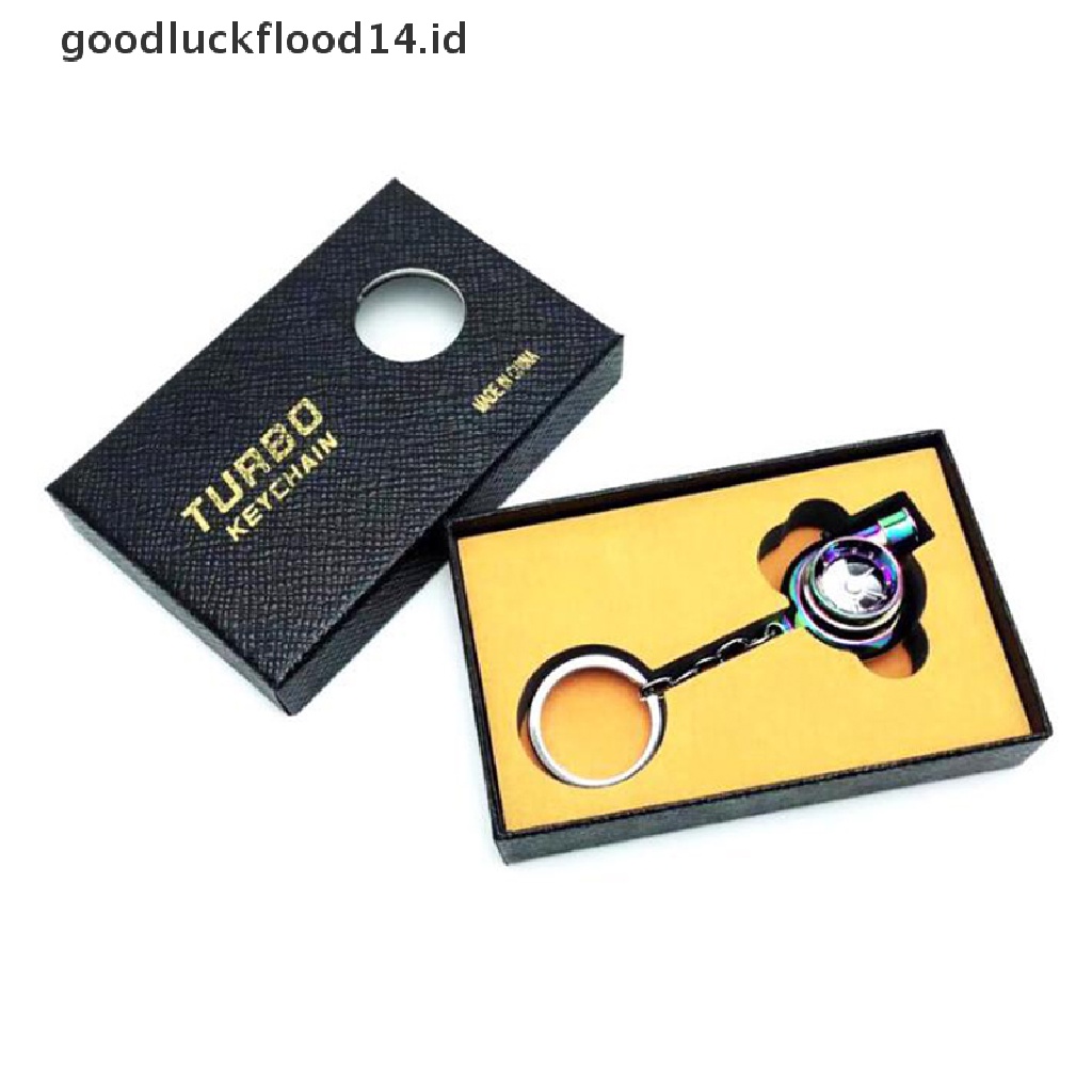 [OOID] 1Pc Mini Turbo Turbocharger Spinning Turbine Car Interisor Accessorie Keyring ID