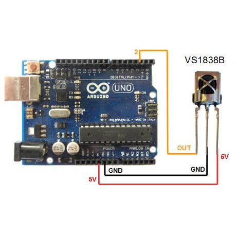 sensor Universal IR Infrared Receiver Infra Merah TL1838 VS1838B VS1838 38Khz Module Arduino