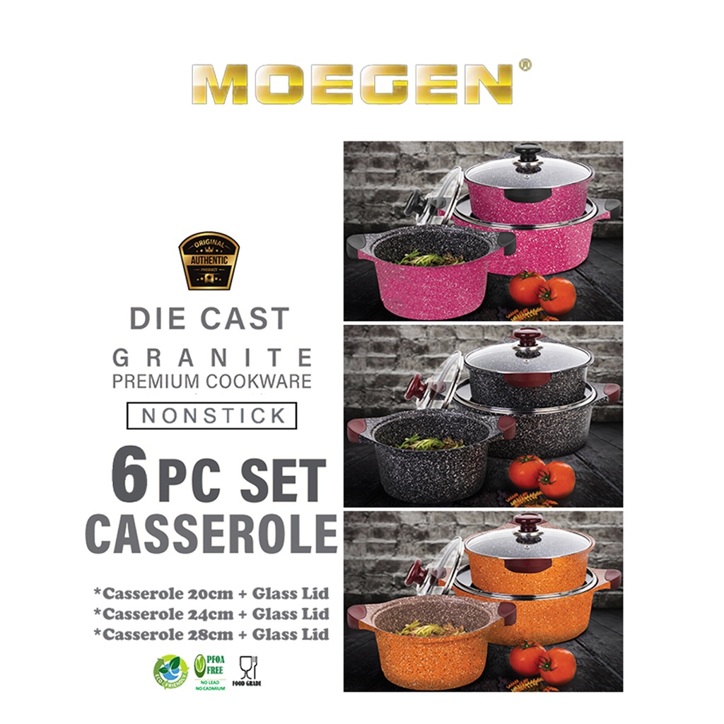 Moegen Germany 6 pcs Casserole Pot Granite Series