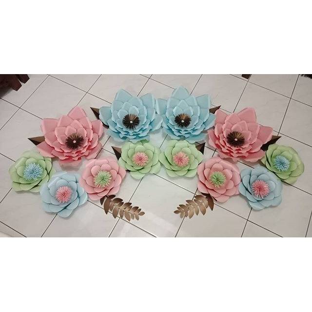 

Paperflowers ~ Hiasan bunga kertas (Request warna by chat)