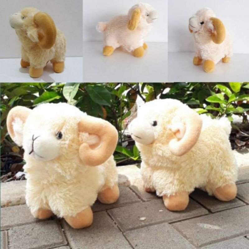 0Boneka Kambing Domba Untuk Kado / Boneka Kambing Kualitas SNI Bahan Lembut Halus