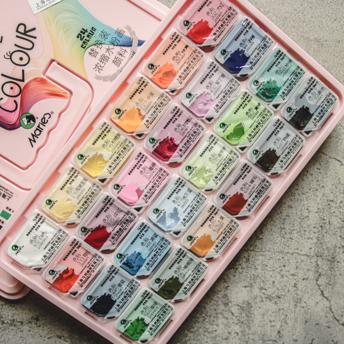 

Maries Gouache Colour 24 Warna 30ml G-6224B