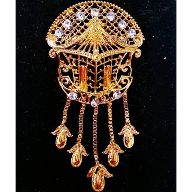 ISI 6 PCS BROOCH HIJAB SYAR'I MUSLIMAH/BROS KUTU BARU/KEBAYA /ETNIK