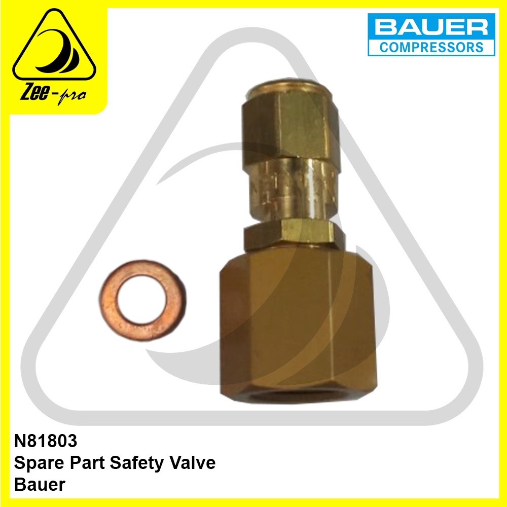 81803 - Spare Part Alat Selam Compressor Bauer Safety Valve PE100 / JUNIOR II 9 Bar