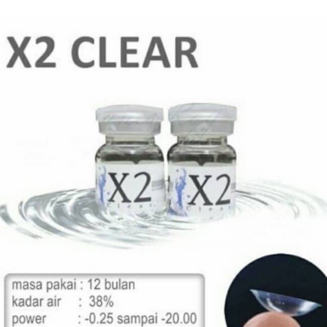 SOFTLENS BENING X2 CLEAR TAHUNAN FREE LENSCASE / SOFLEN / SOFLENS / SOFTLEN / SOFTLENS MINUS / SOFTLENS BENING / SOFTLENS PUTIH / SOFTLENS CLEAR