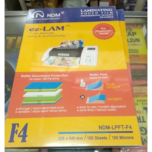 

MICA LAMINATING NDM EZ-LAM F4 FOLIO