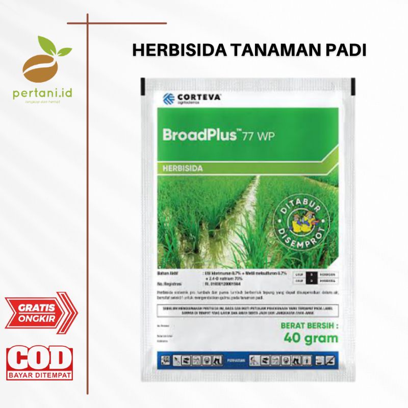 Jual HERBISIDA PADI BROADPLUS 77 WP 40GR / PENGENDALI RUMPUT TANAMAN ...