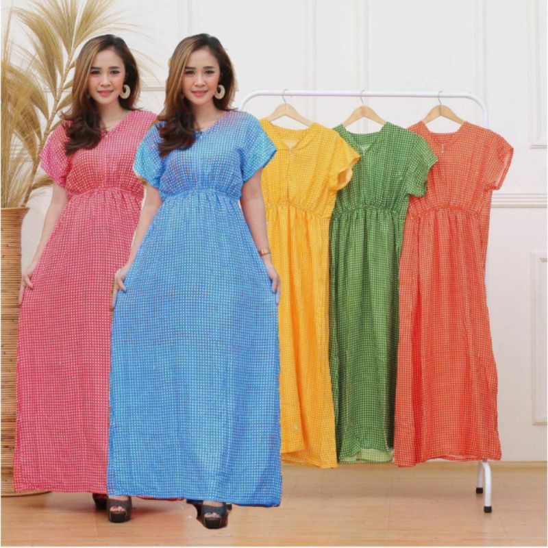 DASTER BUSUI MOTIF KOTAK KECIL / DASTER MURAH / DASTER ADEM