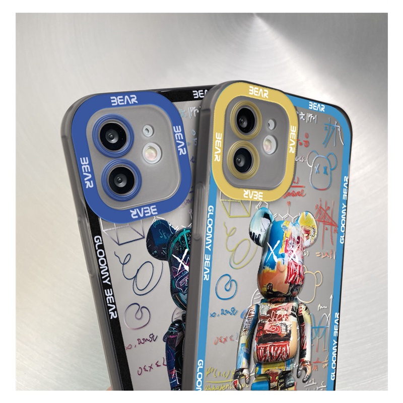 Soft Case Silikon Motif Mata Beruang Graffiti FOR Iphone 13 12 11 Pro Max 12 13Mini 7 8 Se 2020 7plus 8plus