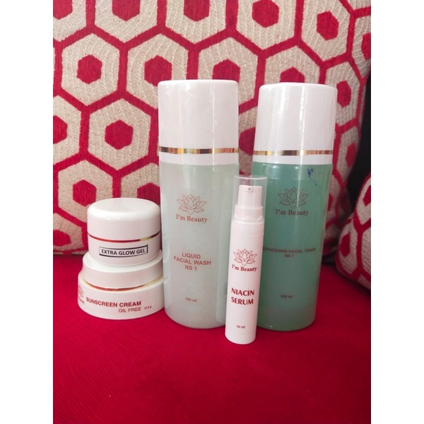 Paket NS1 SKIN EXTRA GLOW GEL ISI 5 PEMUTIH FLEK BERAT I'M BEAUTY