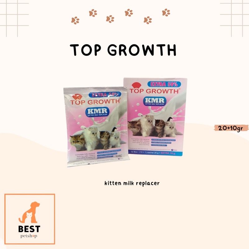 top growth susu kucing 30gr