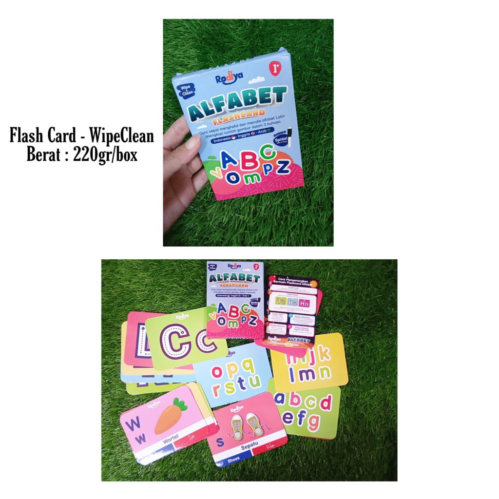 FLASH CARD ALFABET - WIPE CLEAN