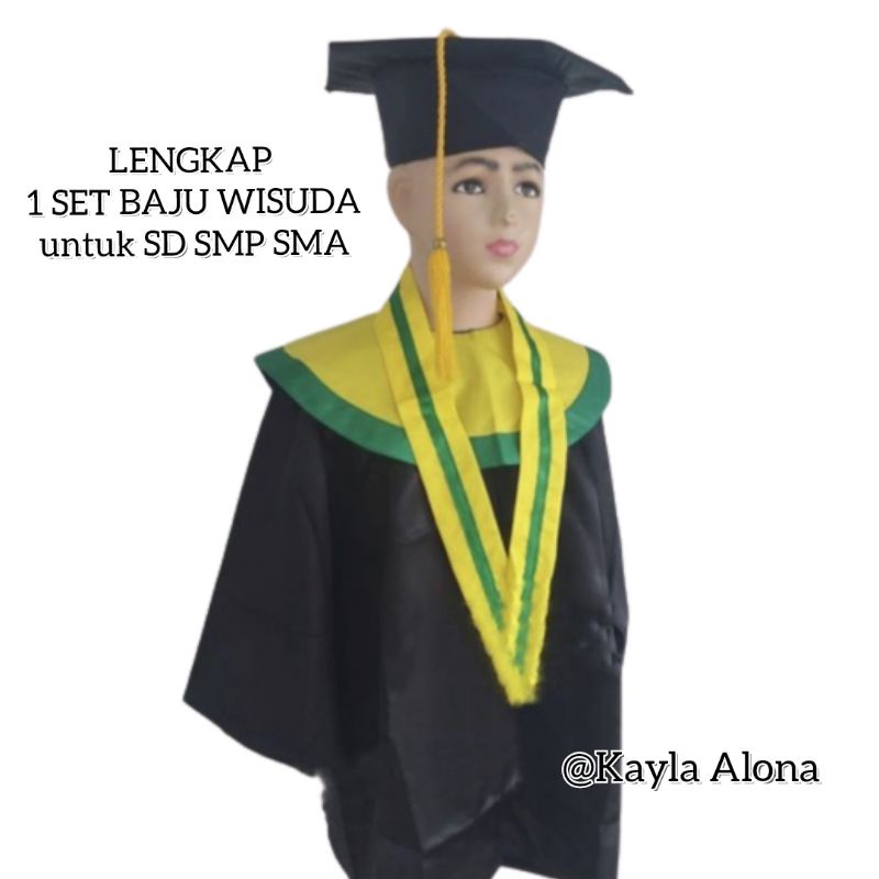 (LENGKAP) SATU SET BAJU WISUDA SD , SMP , SMA