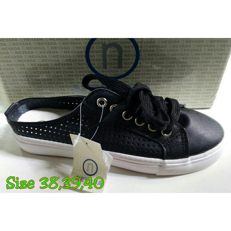 Sepatu hitam NEVADA Cewek Size 38 Nevada Sepatu Sandal Original Nevada Sepatu Wanita Sepatu Branded