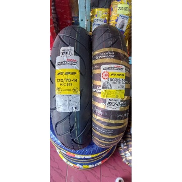 Sepasang ban PCX Corsa platinum 120/70-14&100/80-14 R99 tubles