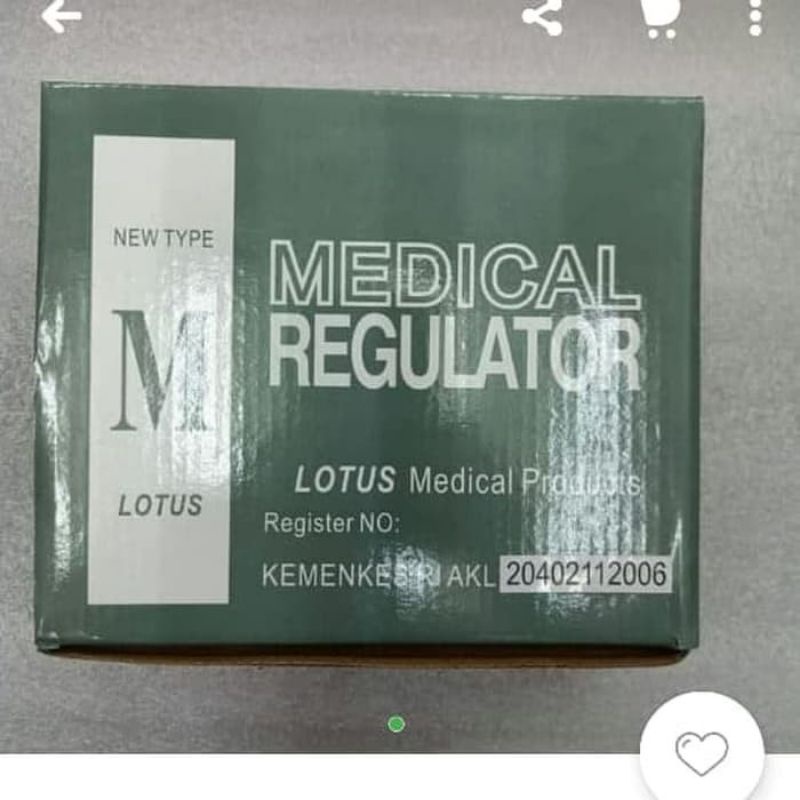 Regulator Oksigen Lotus Medical Oxygen Regulator O2 Original