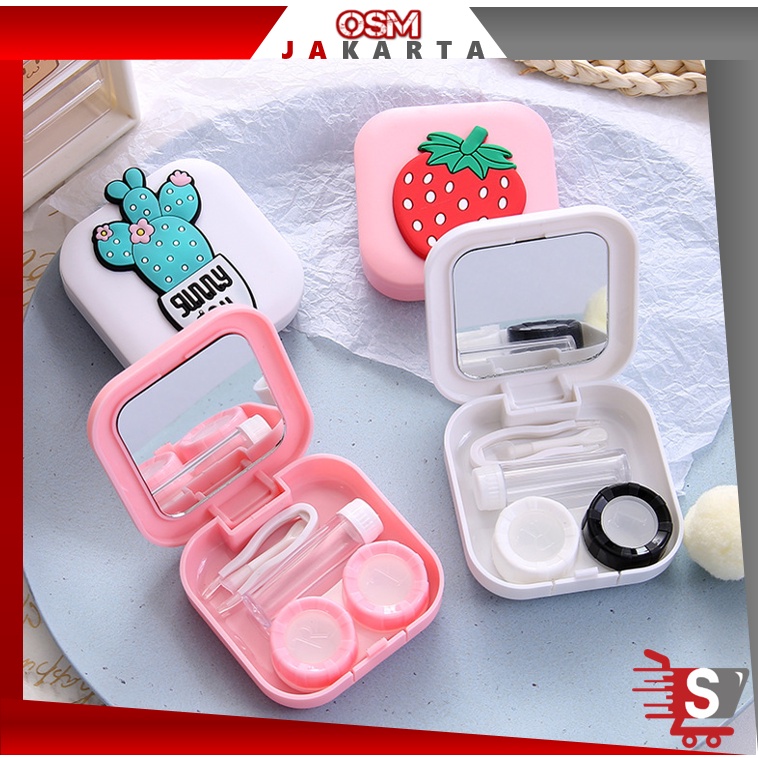 Jual Osm Jkt Kotak Tempat Softlens Mini Softlens Case Cermin