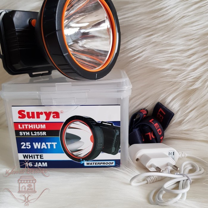 Surya Senter Kepala Selam Cas SYH L255R 25 WATT waterproof - khusus renang / olahraga 25W