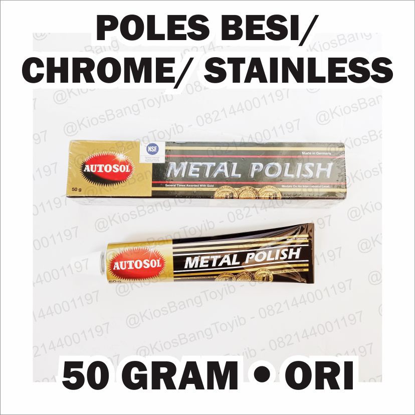 (ASLI) Autosol Metal Polish // Pembersih logam stainless kuningan // poles besi // poles logam 50gr